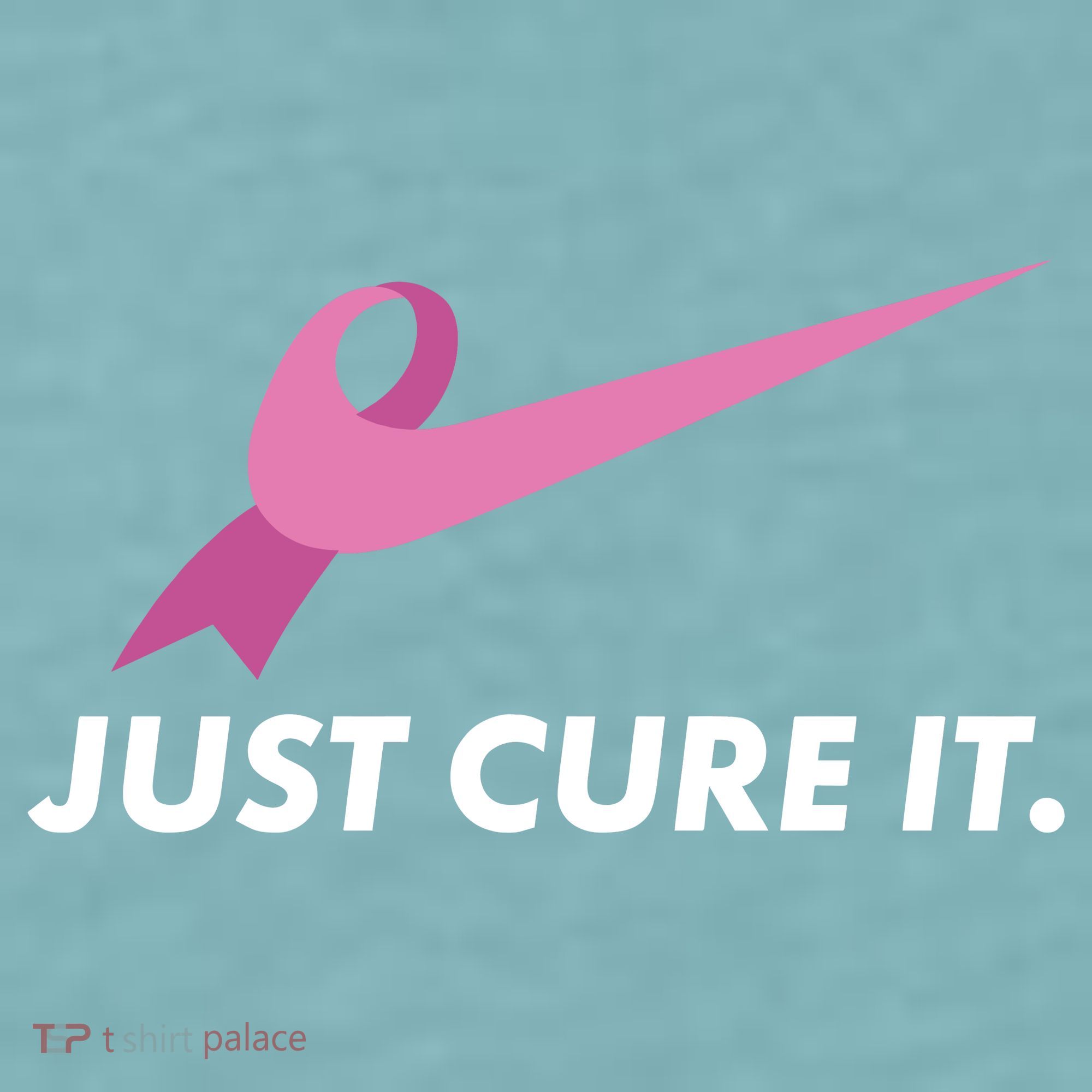 Just Cure It Breast Cancer Awareness Sueded Cloud Jersey T-Shirt