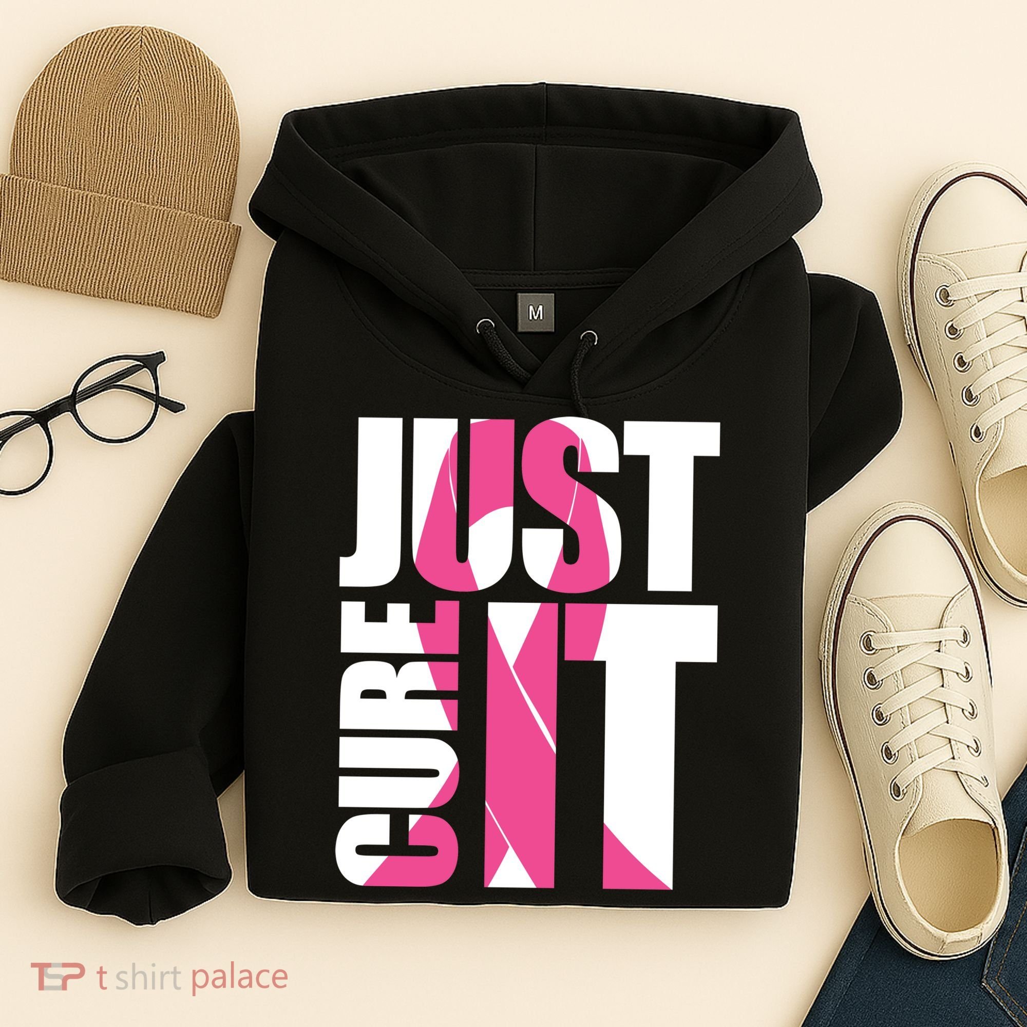 Just Cure It Breast Cancer Tribute Hoodie
