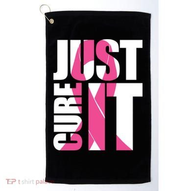 Just Cure It Breast Cancer Tribute Golf Towel