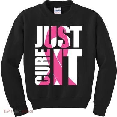 Just Cure It Breast Cancer Tribute Kids Sweatshirt