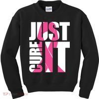 Just Cure It Breast Cancer Tribute Kids Sweatshirt thumb 0