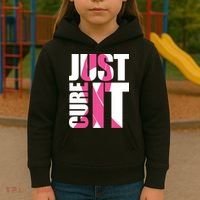 Just Cure It Breast Cancer Tribute Kids Hoodie thumb 3