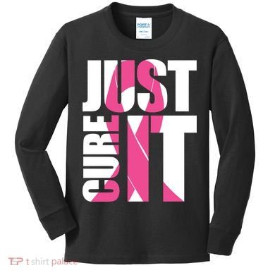 Just Cure It Breast Cancer Tribute Kids Long Sleeve Shirt