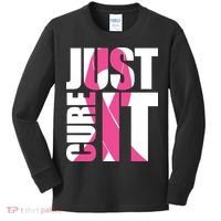 Just Cure It Breast Cancer Tribute Kids Long Sleeve Shirt thumb 0