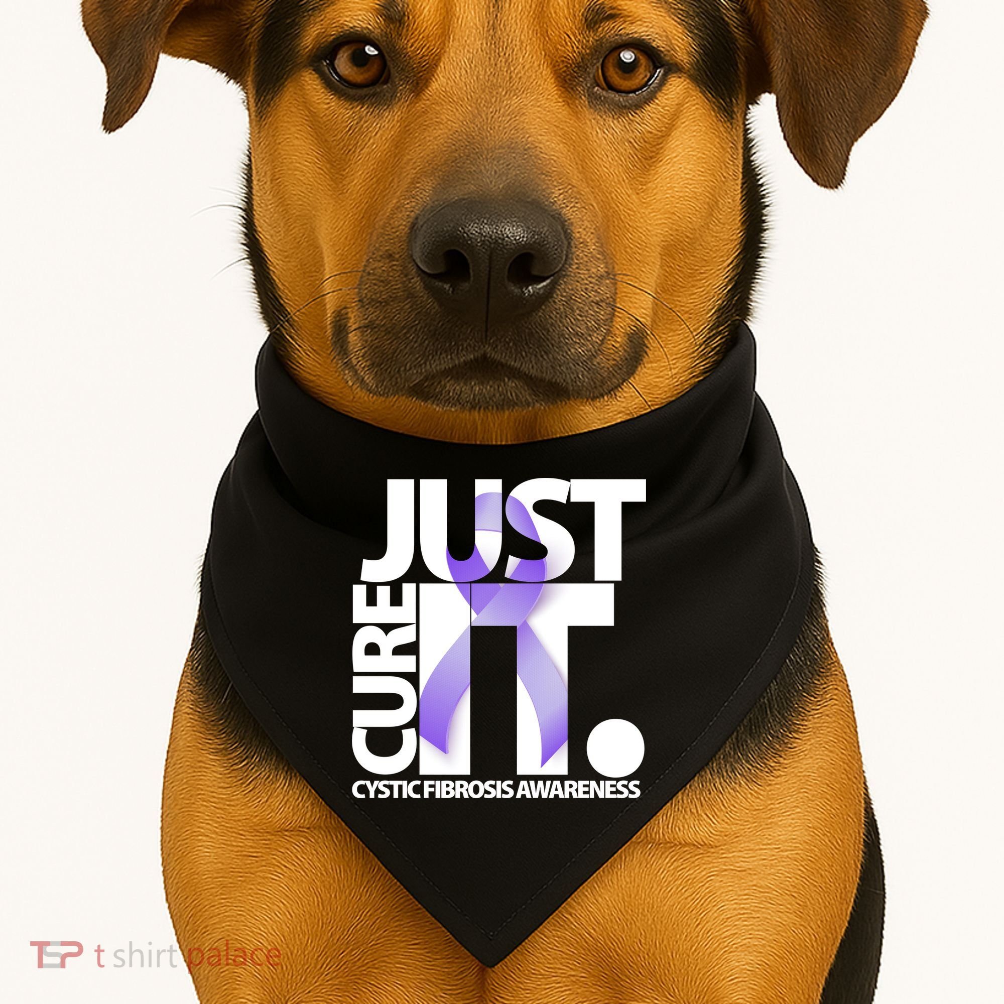 Just Cure it Cystic Fibrosis USA-Made Doggie Bandana