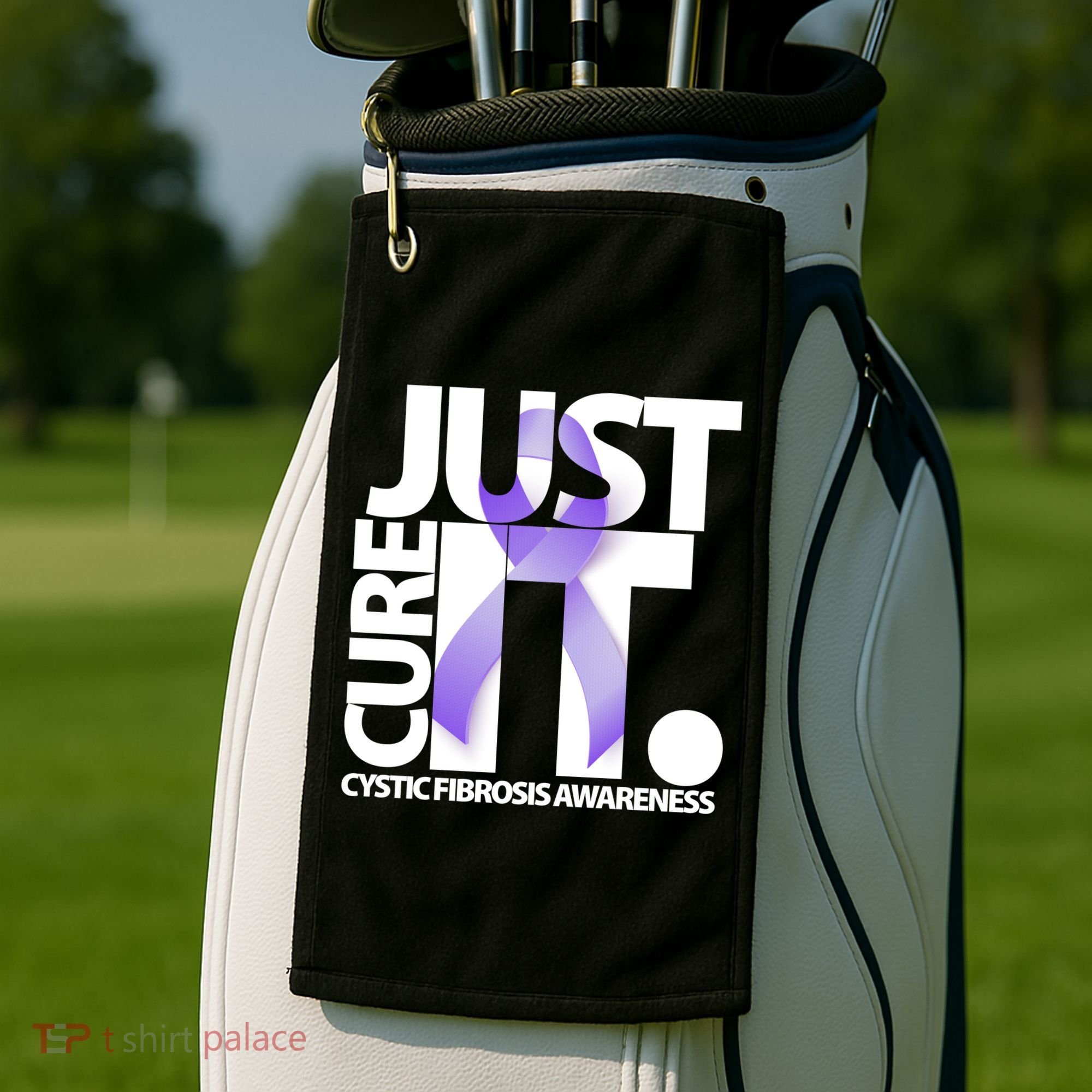 Just Cure it Cystic Fibrosis Golf Towel
