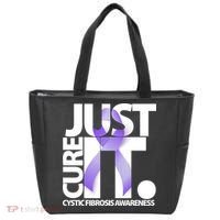 Just Cure it Cystic Fibrosis Tote Bag thumb 0
