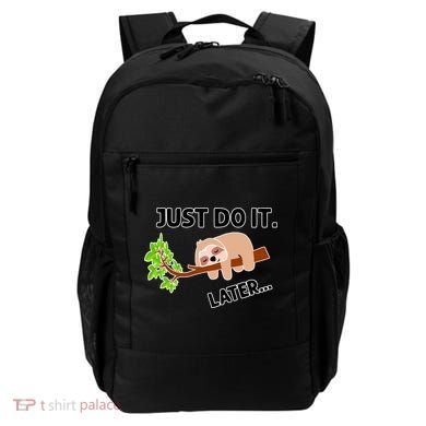 Just Do It Later Funny Lazy Sloth Backpack