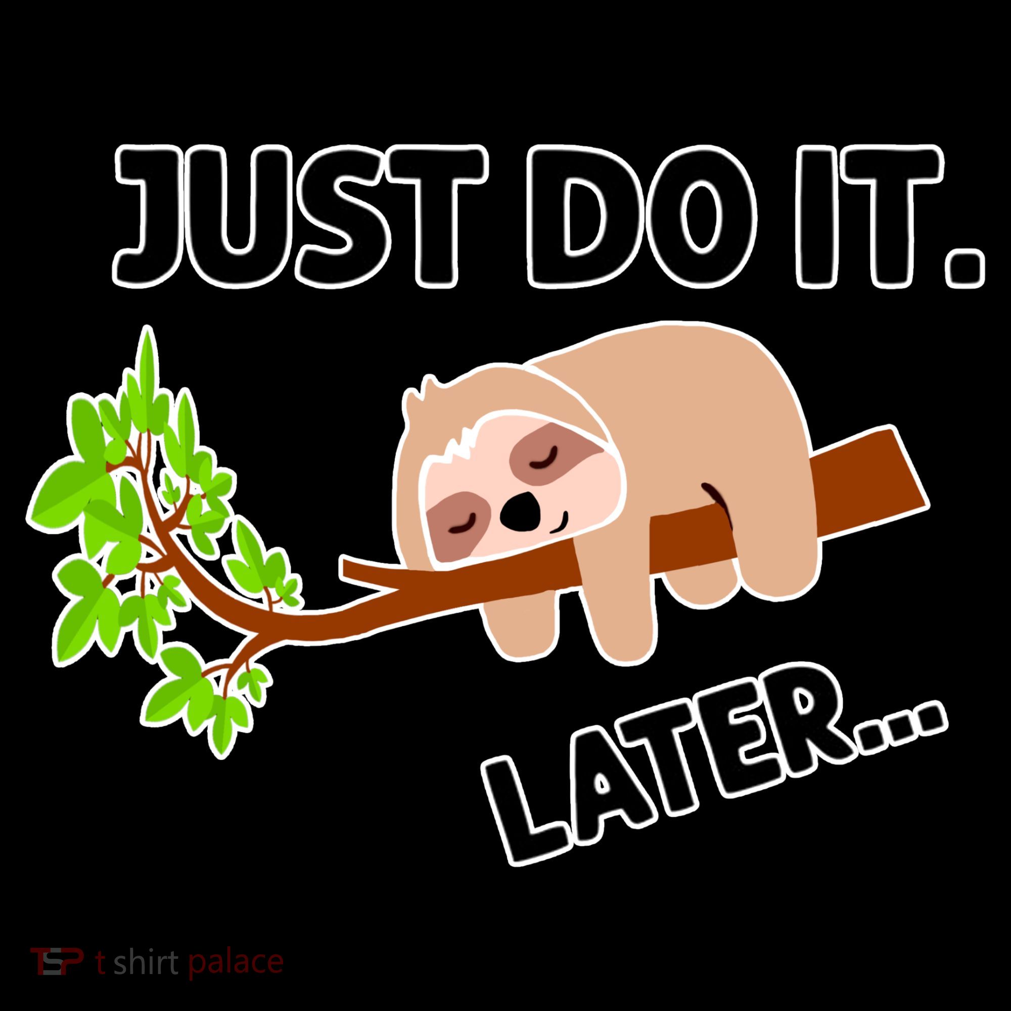 Just Do It Later Funny Lazy Sloth Bucket Hat