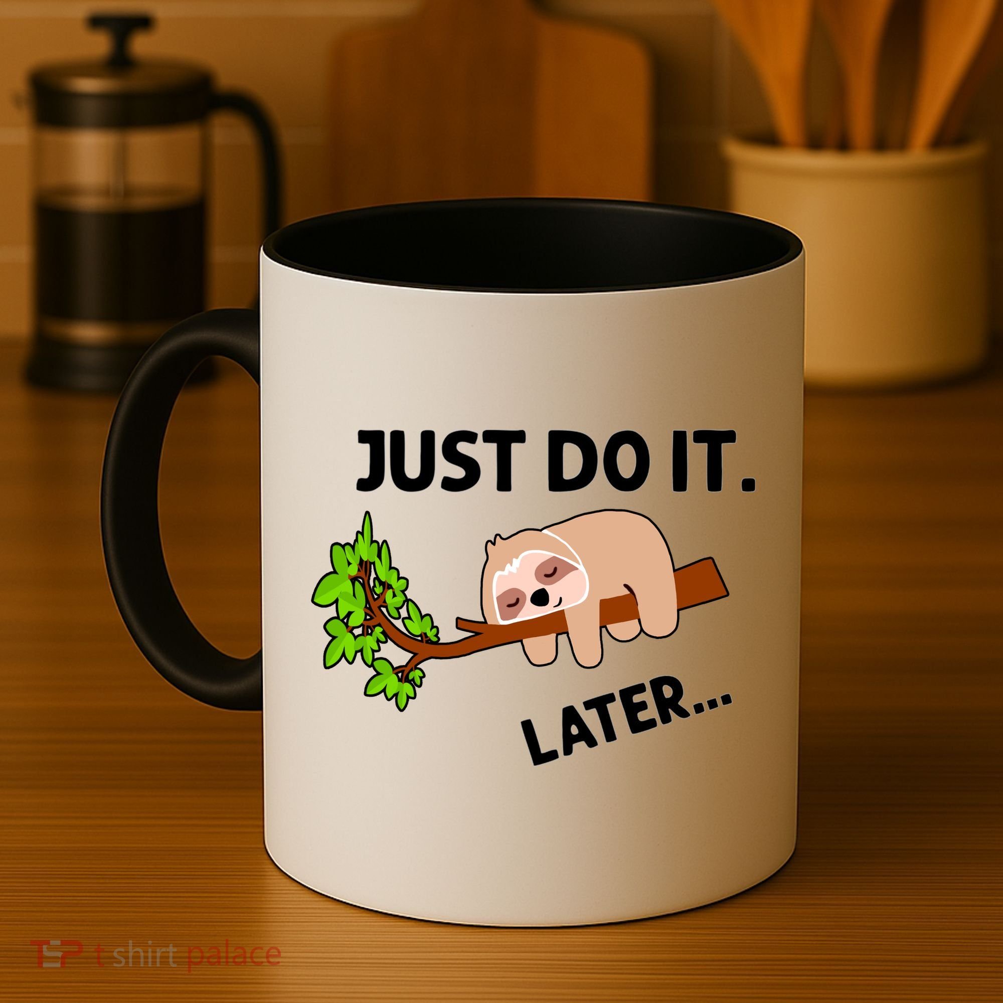 Just Do It Later Funny Lazy Sloth Coffee Mug