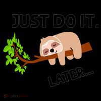 Just Do It Later Funny Lazy Sloth Coffee Mug thumb 5
