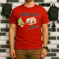 Just Do It Later Funny Lazy Sloth T-Shirt thumb 6
