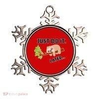 Just Do It Later Funny Lazy Sloth Ornament thumb 0