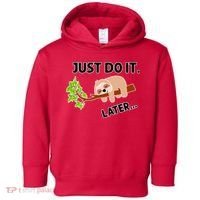 Just Do It Later Funny Lazy Sloth Toddler Hoodie thumb 0