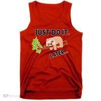 Just Do It Later Funny Lazy Sloth Tank Top thumb 0
