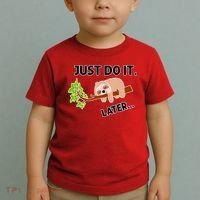 Just Do It Later Funny Lazy Sloth Toddler T-Shirt thumb 2