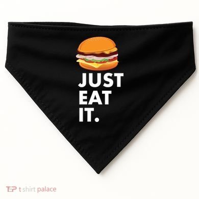 Just Eat It Hamburger Lover  USA-Made Doggie Bandana