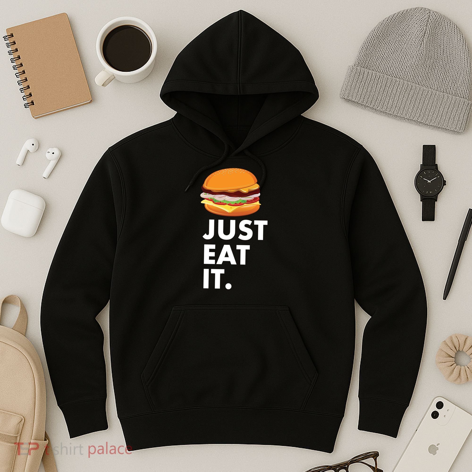 Just Eat It Hamburger Lover  Hoodie