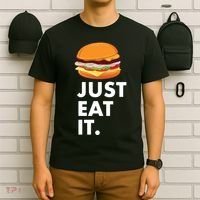Just Eat It Hamburger Lover  T-Shirt thumb 6
