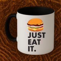 Just Eat It Hamburger Lover  Coffee Mug thumb 2