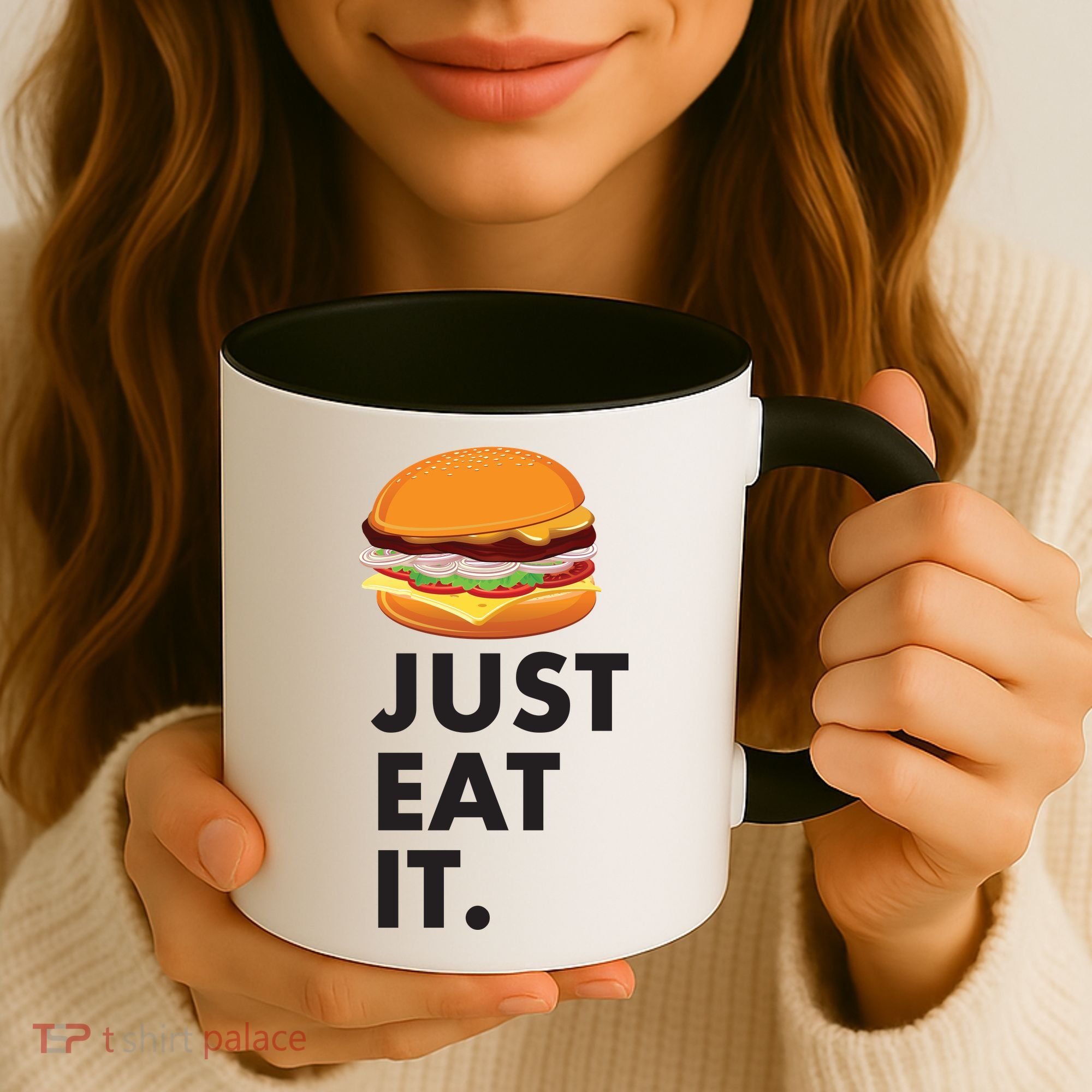 Just Eat It Hamburger Lover  Coffee Mug