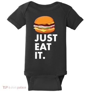 Just Eat It Hamburger Lover  Baby Bodysuit