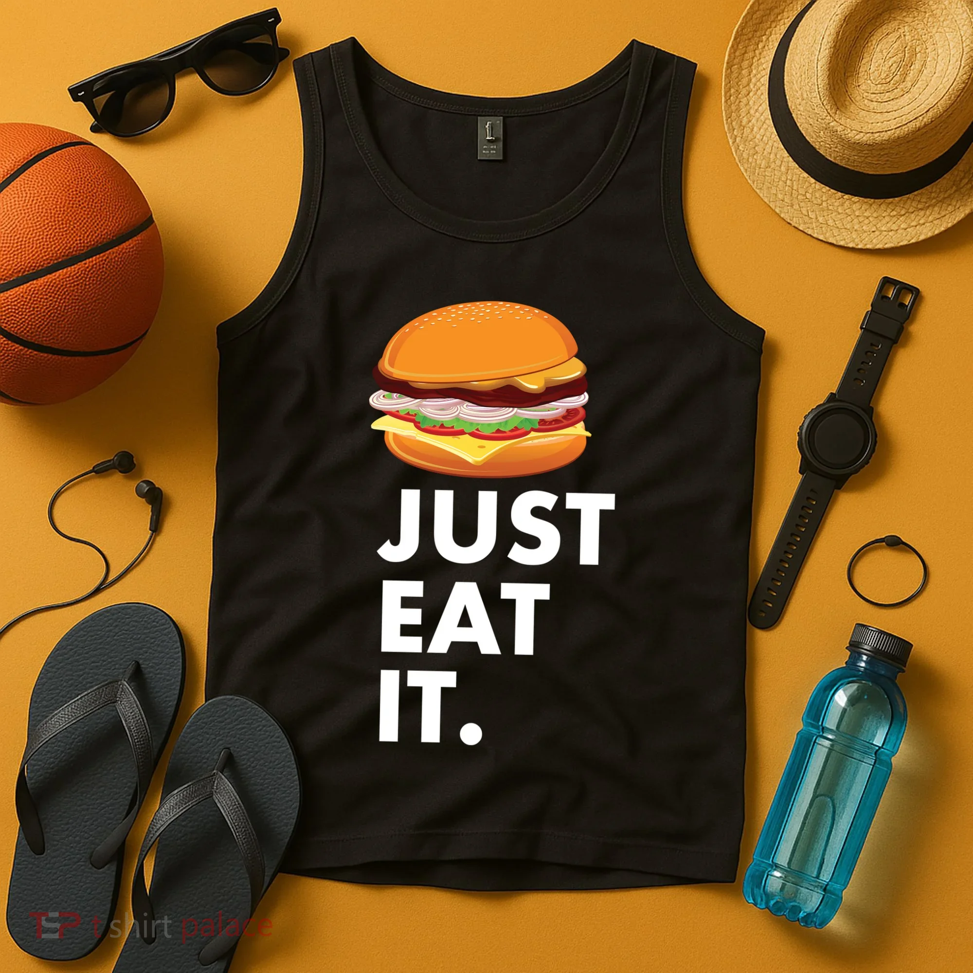 Just Eat It Hamburger Lover  Tank Top