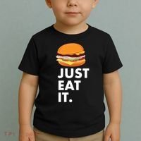 Just Eat It Hamburger Lover  Toddler T-Shirt thumb 2