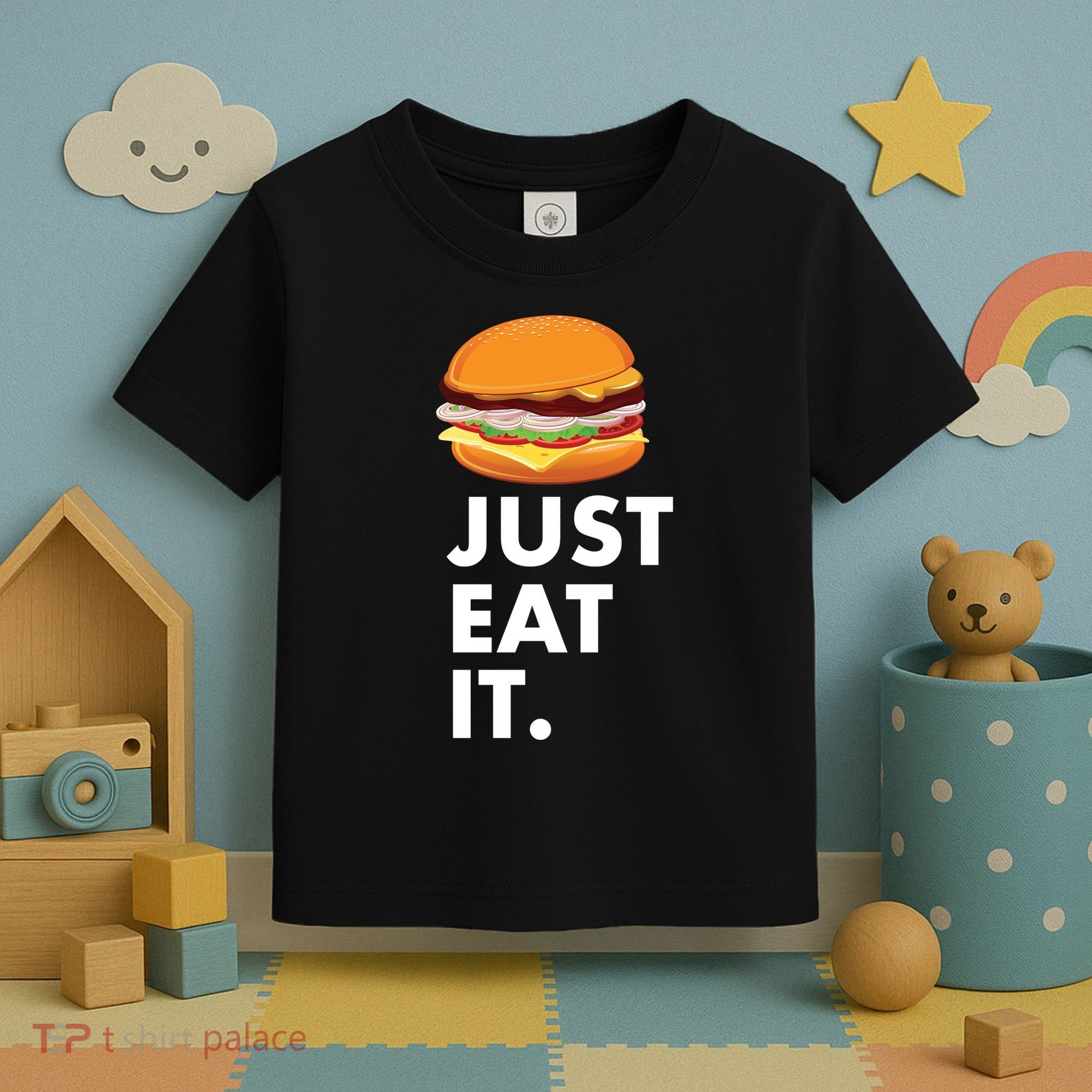 Just Eat It Hamburger Lover  Toddler T-Shirt