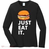 Just Eat It Hamburger Lover  Women's Long Sleeve Shirt thumb 0