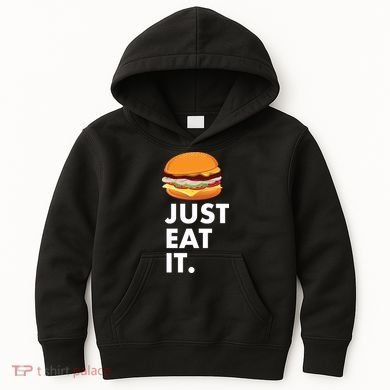 Just Eat It Hamburger Lover  Kids Hoodie