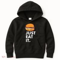 Just Eat It Hamburger Lover  Kids Hoodie thumb 0
