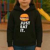 Just Eat It Hamburger Lover  Kids Hoodie thumb 3