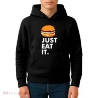 Just Eat It Hamburger Lover  Kids Hoodie thumb 4