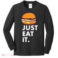 Just Eat It Hamburger Lover  Kids Long Sleeve Shirt thumb 0