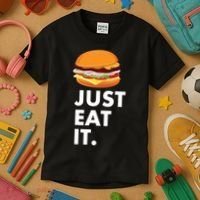 Just Eat It Hamburger Lover  Kids T-Shirt thumb 3