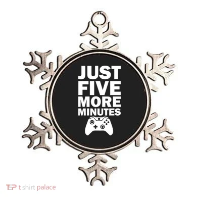 Just Five More Minutes Funny Video Game Ornament