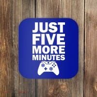 Just Five More Minutes Funny Video Game Coaster thumb 0