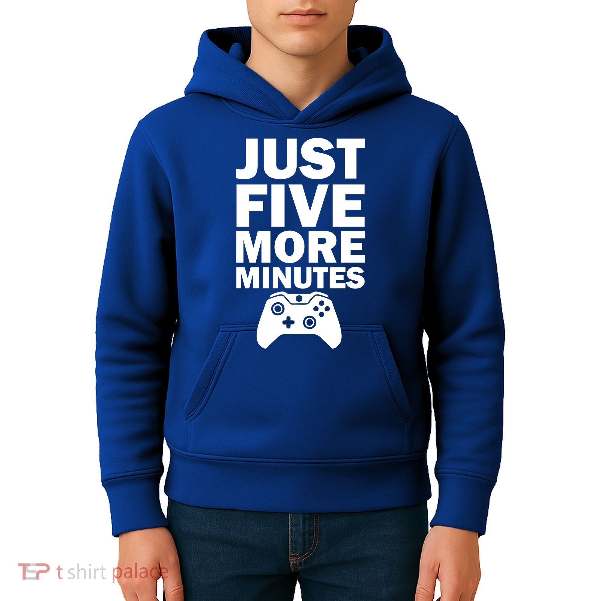 Just Five More Minutes Funny Video Game Kids Hoodie