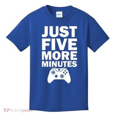 Just Five More Minutes Funny Video Game Kids T-Shirt
