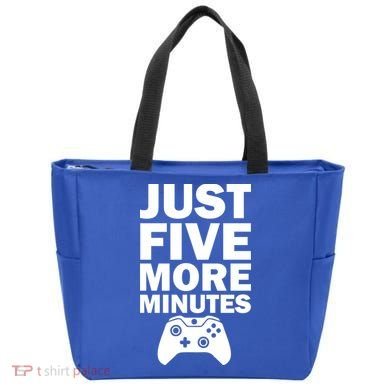 Just Five More Minutes Funny Video Game Bag