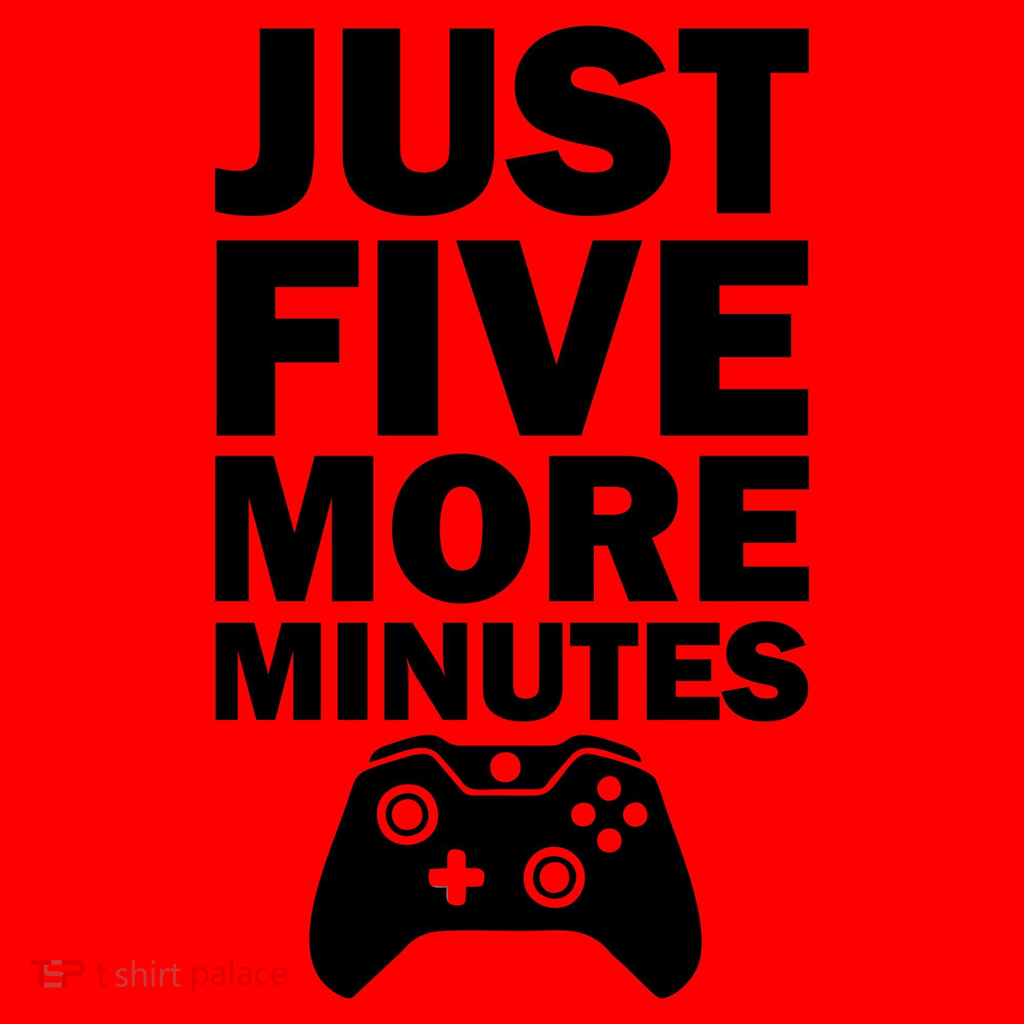 Just Five More Minutes Funny Video Game Santa Hat