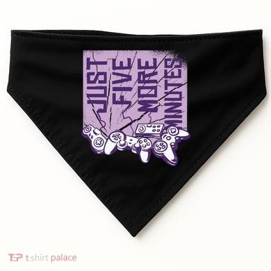 Just Five More Minutes Game USA-Made Doggie Bandana