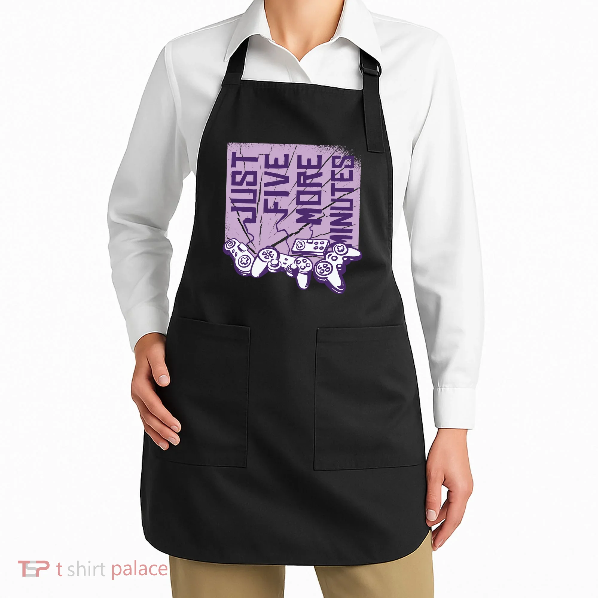Just Five More Minutes Game Apron