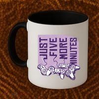 Just Five More Minutes Game Coffee Mug thumb 2