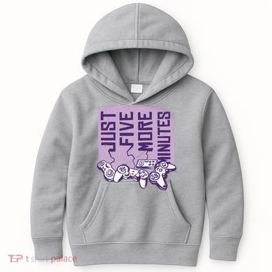 Just Five More Minutes Game Kids Hoodie
