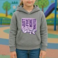 Just Five More Minutes Game Kids Hoodie thumb 3