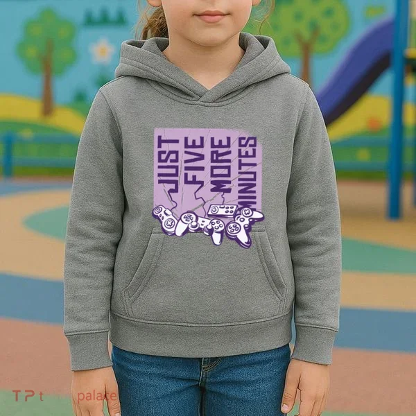 Just Five More Minutes Game Kids Hoodie