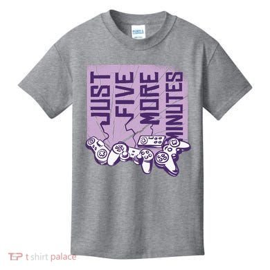 Just Five More Minutes Game Kids T-Shirt