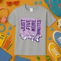 Just Five More Minutes Game Kids T-Shirt thumb 3